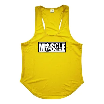 Мужская летняя спортивная майка Muscleguys, одежда для фитнеса, дышащая жилетка без рукавов для тренировок в тренажерном зале, бег, сетчатые топы M чёрный