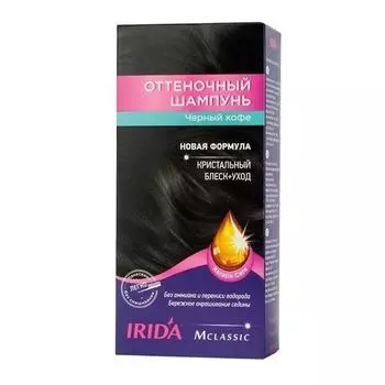 Шампунь оттеночный для окраски волос тон Черный кофе М Classic Irida/Ирида 75мл