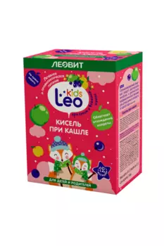 Кисель Леовит Leo Kids при кашле дет, 12 г, 5 шт, пакеты