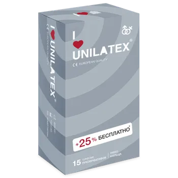 Презервативы Unilatex Ribbed, 15 шт.