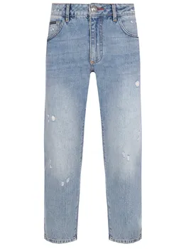 Джинсы хлопковые Straight Cut PHILIPP PLEIN
