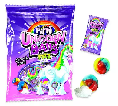 Леденцы "Unicorn balls" кислые Fini