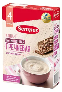 Каша сухая безмолочная гречневая Semper