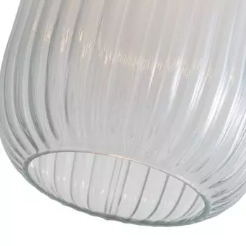 Плафон стеклянный белый в полоску 150*200мм Е27Arte Lamp A1902SP-1WH ARWEN