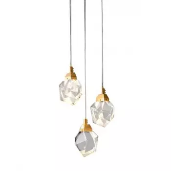 Подвесной светильник Crystal rock 3 gold MD-020B-3 gold Delight