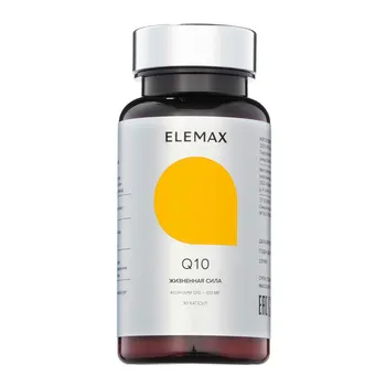 Коэнзим Q10, 100мг, 30 капсул, Elemax