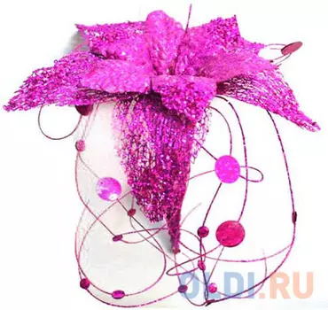 Украшение Winter Wings Волшебный цветок 33 см 1 шт розовый пластик N069859/РОЗ