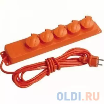Удлинитель IEK WYP10-16-05-05-44-N 5 розеток 5 м