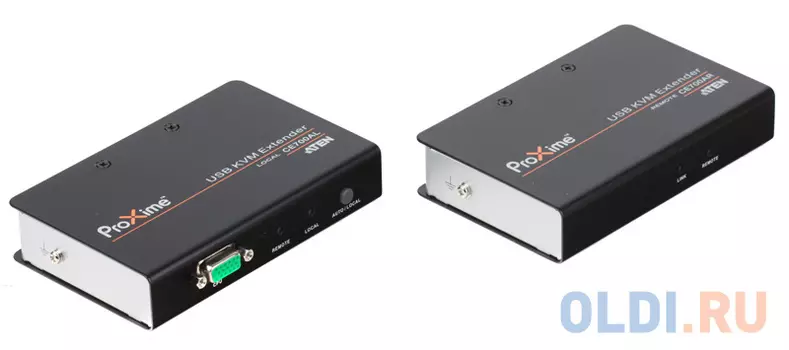 Удлинитель, SVGA+KBD+MOUSE USB ATEN, 150 метр., HD-DB15+USB A-тип, Female, c KVM-шнуром USB 1.8м, Б.П. 220 5.3V, (макс.разрешение 1920х1200 60Hz (30m)