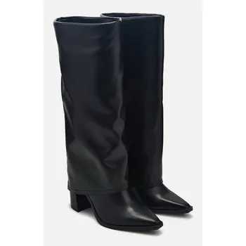 Сапоги Skylerr с манжетами до колена Steve Madden, черный