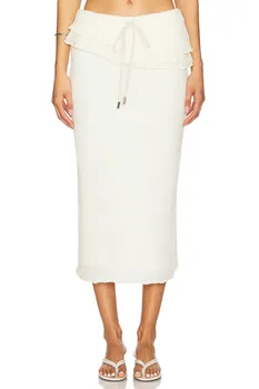 Длинная вязаная юбка Zemeta, ivory