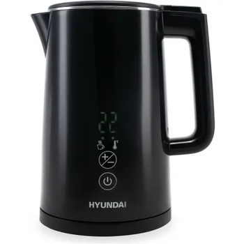Чайник электрический Hyundai HYK-S5509 1.5л. 2200Вт черный (металл/пластик)