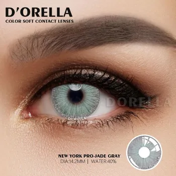 Цветные контактные линзы DORELLA, 1 пара, New York PRO Series, косметические контактные линзы, цветные контакты для макияжа глаз, 14,2 мм