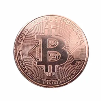 Подарочная монета Bitcoin золотой