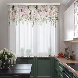 вуаль для кухни богема 100816 3*1,7м м/0013-0407б