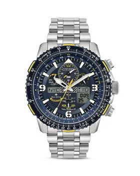 Часы Citizen Promaster Blue Angels Skyhawk AT Eco-Drive, 46 мм, серебряный