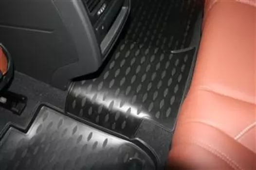 Коврики в салон VW Touareg II 2010-2015, 2015-03/2018, 4 шт. (полиуретан, бежевые)