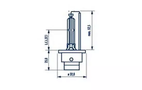 ЛАМПА D2S 85V-35W (P32D-2) 4300K (NARVA)