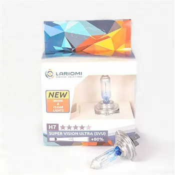 Лампа галогенная H7 12V 55W PX26d Super Vision Ultra (+80%) (коробка 2 шт.)
