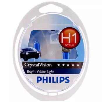 Лампа головного света (CrystalVision) H1 12V 55W 4300K Блистер 2 шт.
