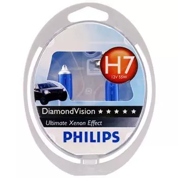 Лампа головного света (DiamondVision) H7 12V 55W 5000K Блистер 2 шт.