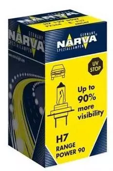 Лампа галогеновая NARVA H7 12V- 55W (PX26d) Range Power 90