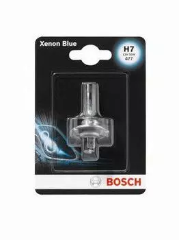 Лампа галогеновая BOSCH Xenon blue H7 PX26D 55W 12V блистер