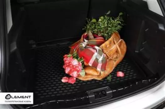 Коврик в багажник VOLKSWAGEN Tiguan, 2017->, кроссовер, 1 шт. (полиуретан)