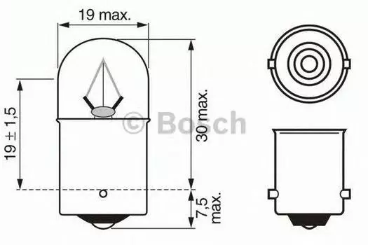 ЛАМПА R10W 24V 10W TRUCKLIGHT (CB)