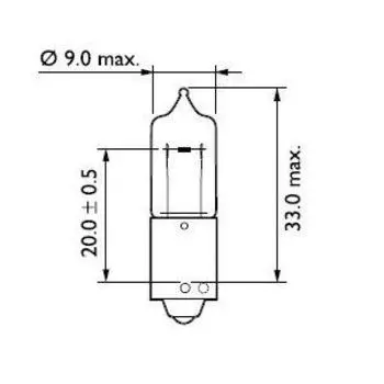 ЛАМПА СИГНАЛЬНАЯ H21W 12V 21W ( 1 ШТ.)