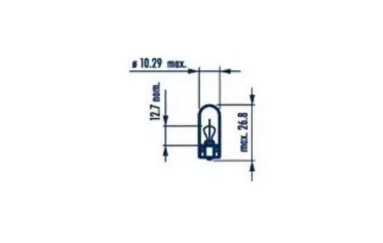 ЛАМПА СИГНАЛЬНАЯ WY5W 12V 5W W2,1X9,5D ( 1 ШТ )