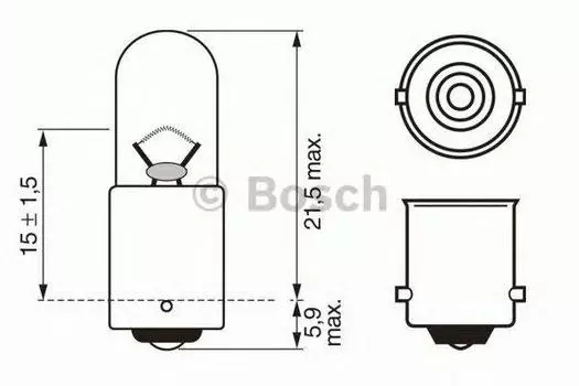 ЛАМПА T4W 12V 4W PURE LIGHT (CB)