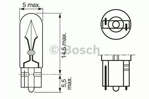 ЛАМПА W2,3W 12V 2,3W PURE LIGHT (CB)