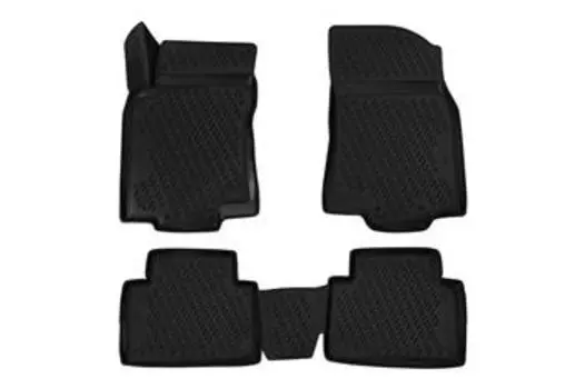 Коврики 3D в салон подходит для NISSAN X-Trail T32 (III, IIIр), 2013->, 4 шт. (Повышенная устойчивость, повышенная износостойкость)
