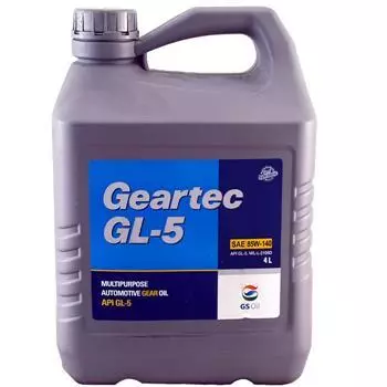 Масло трансмиссионное Kixx Geartec Gl-5 Semi-Synthetic KR, 85W-140, полусинтетическое, 4L