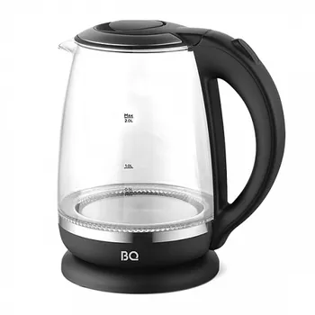 Чайник электрический BQ KT2049G 2л. 2.2 кВт, стекло/пластик, черный