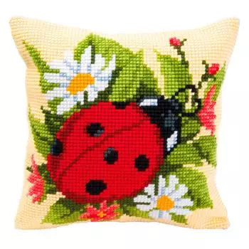 PN-0008586 Подушка Vervaco 'Божья коровка' 40x40см