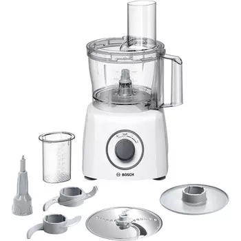 Bosch Hausgerte Компактный кухонный комбайн Bosch MultiTalent / 800 Вт / 20 функций / миска для смешивания 2,3 л / универсальный нож / режущий диск-терка / взбивающий диск (крем) / белый