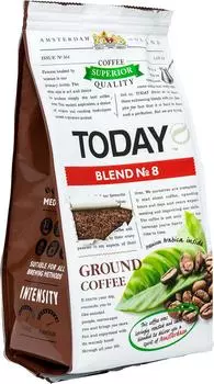 Кофе молотый Today Blend №8 200г - Vprok.ru Перекрёсток