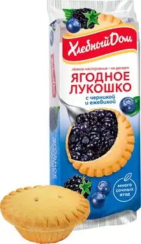 Кекс Хлебный Дом Ягодное Лукошко с черникой и ежевикой 2шт*70г