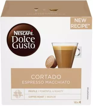 Кофе в капсулах Nescafe Dolce Gusto Cortado espresso macchiato 16шт