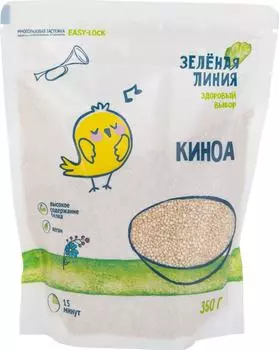 Киноа Зеленая линия белая 350г - Vprok.ru Перекрёсток