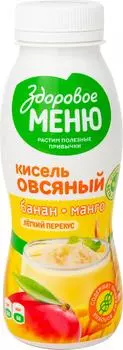Кисель овсяный Здоровое Меню с бананом и манго 250мл