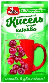 Кисель Preston клюква 30г - Vprok.ru Перекрёсток