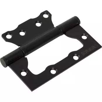 Петля без врезки N100500/2BB-BL/BL 100x75x2.5 мм сталь цвет матовый чёрный