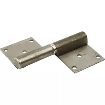 Петля гаражная левая 140x20x47 мм сталь цвет черный