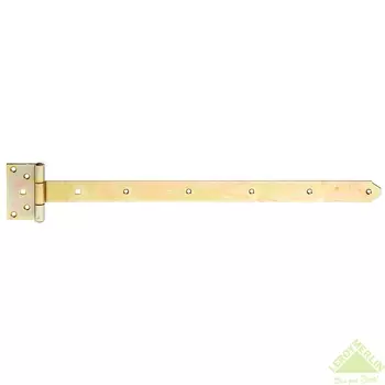 Петля Т-образная Gah Alberts 60x110x40x600 мм сталь цвет жёлтый