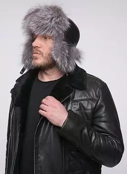 Ушанка из блюфроста 01 с утеплителем, КАЛЯЕВ