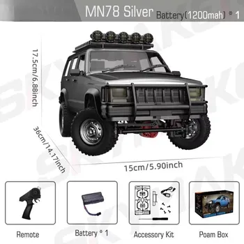 Новый MN78 1:12 полномасштабных моделей MN RTR версии RC Car 2.4G 4WD 280 Motor пропорциональный внедорожный RC автомобиль с дистанционным управлением для мальчиков Подарки MN78 синий