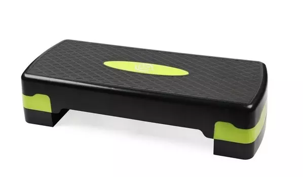 Степ-платформа 2-х уровневая Lite Weights 67x27x15см 1815LW черный\салатовый